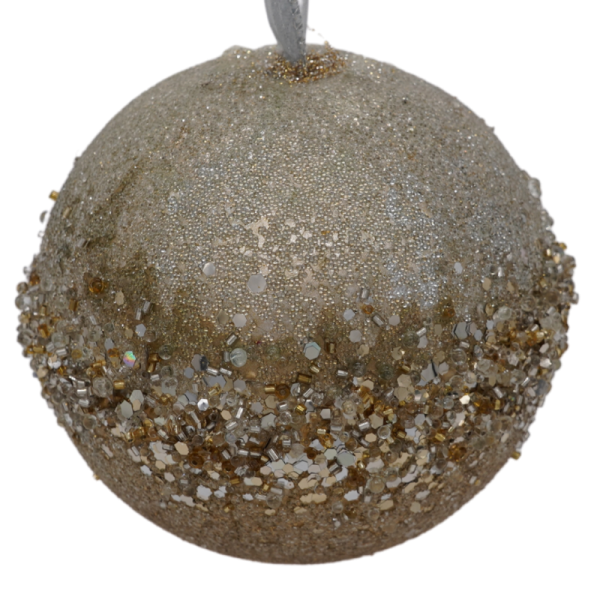 Platinum and Gold Christmas Ornament