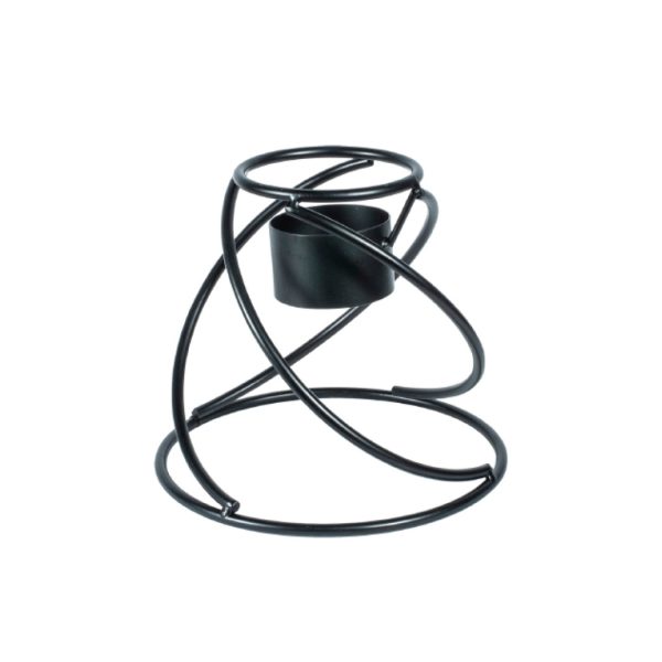 Black Helix Gazing Globe Stand