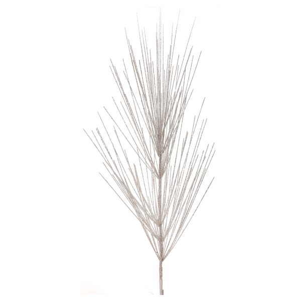 Giant Glitter White Pine Spray
