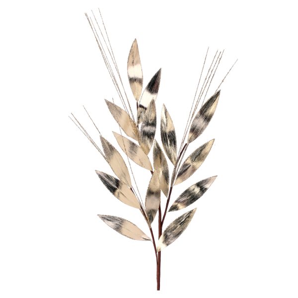 Champagne Metallic Laurel Leaf