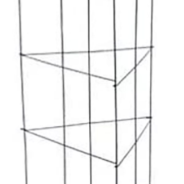 47 inch 3 Panel Tomato Tower