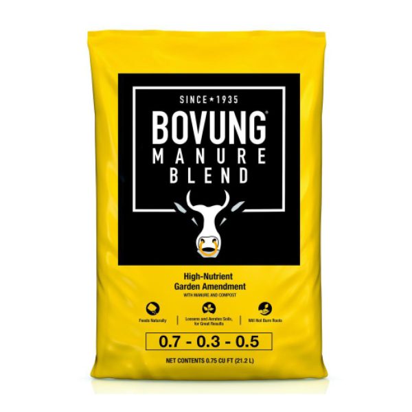 All-Natural Bovung Dehydrated Manure & Organic Hummus, 25 pound bag
