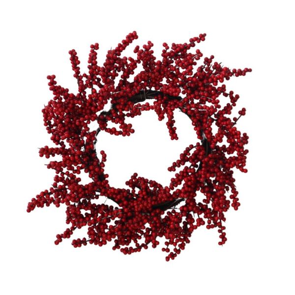 Weather Resistant Red Berry Wreath 24"